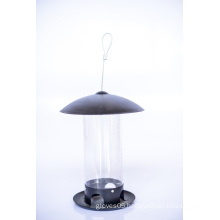 Steel Lid & Base with PC Tube Bird Feeder